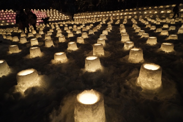 弘前城雪灯篭まつり